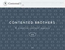 Tablet Screenshot of contentedbrothers.com